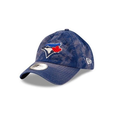 Sapca New Era Toronto Blue Jays MLB Hand Brush Wash Casual Classic Adjustable - Albastri